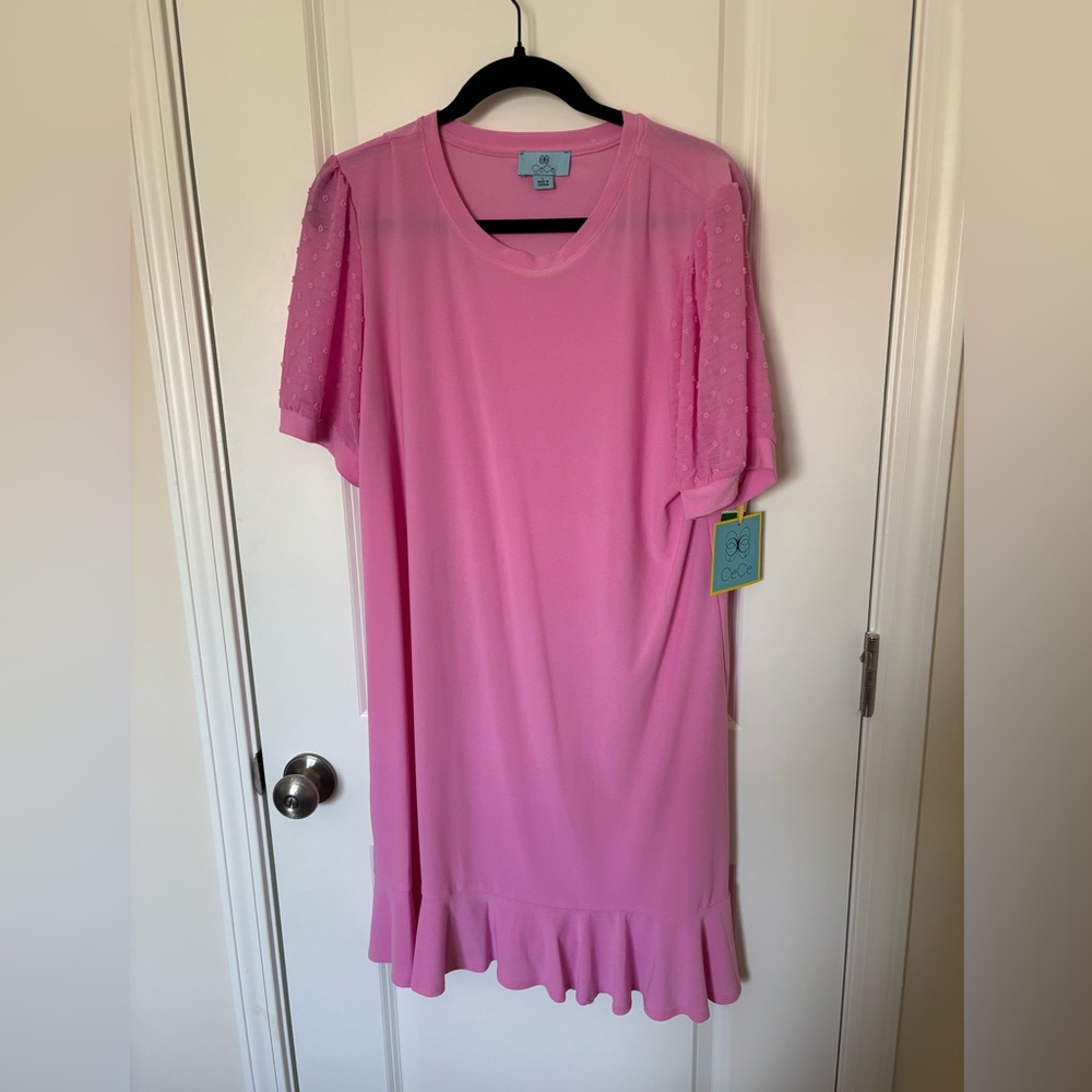 NWT CeCe Vibrant Pink Dress